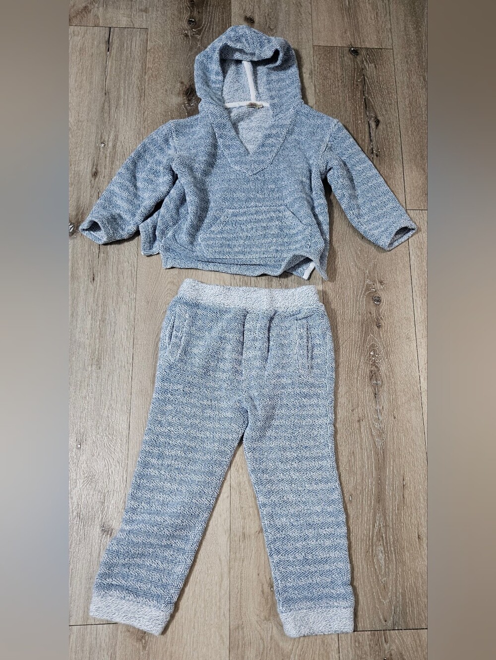 Faherty kids whitewater sweatershirt hoodie pants matching set size 6